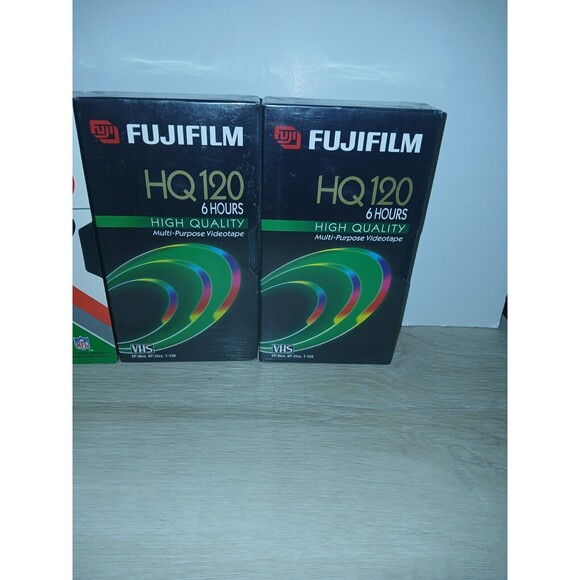 Lot Of 4 Fuji Film VHS Blank Video Tapes 6 hours HQ 120 High Quality USA Made - Picture 11 of 16